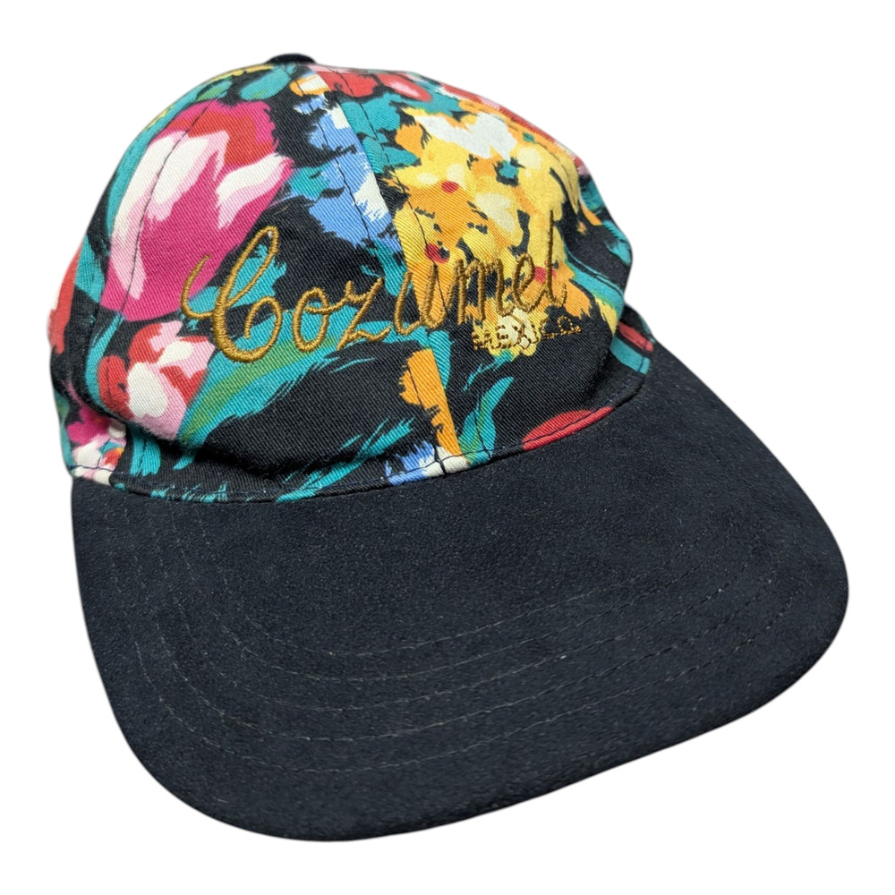 90s / Y2K Cozumel Mexico Floral AOP Hat